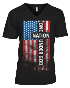 One Nation Under God Mens V-Neck