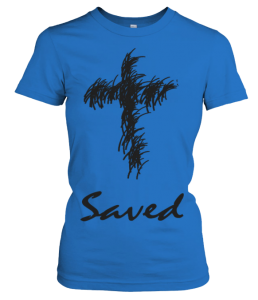 Saved Cross American Apparel Ladies Tee