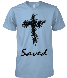 Saved Cross American Apparel Men Tee